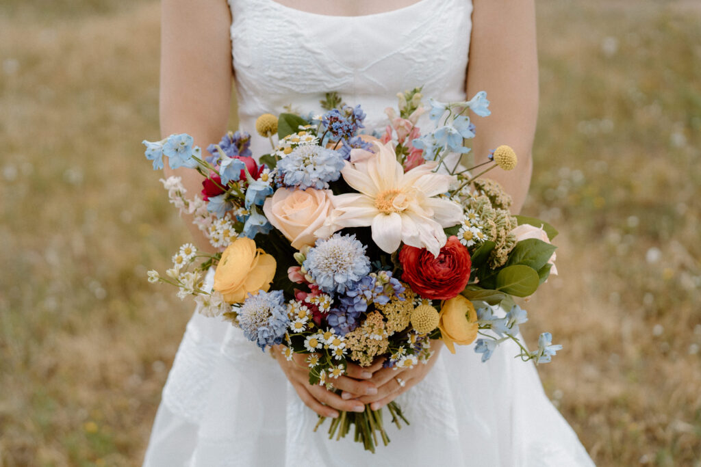 Bride's bouquet from a wedding at Mt. Falcon