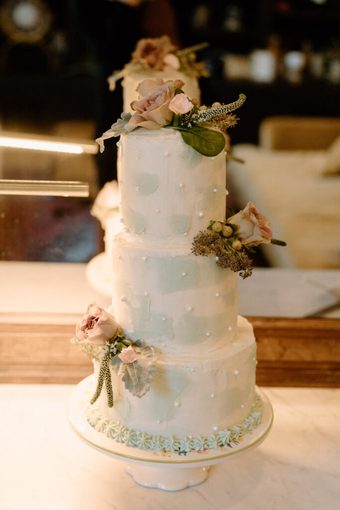 Wedding cake from a reception