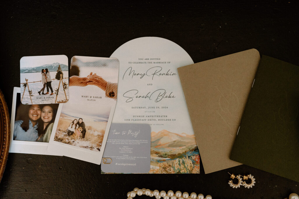 Wedding details from a wedding at Sunrise Amphitheater 