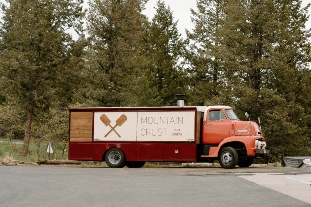 Mountain Crust food truck from a wedding at Woodlands