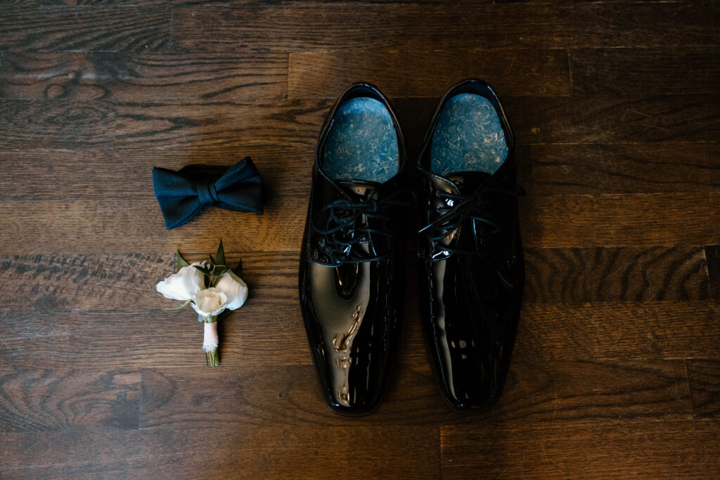 Groom's wedding details from a wedding at The Manor House